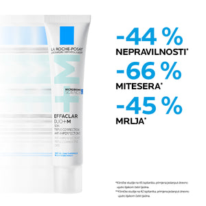 La Roche-Posay EFFACLAR DUO+M Trostruka korektivna njega protiv nepravilnosti masne kože i začepljenih pora, 40 ml + EFFACLAR Pjenušavi gel za čišćenje masne, osjetljive kože sklone aknama, 200 ml