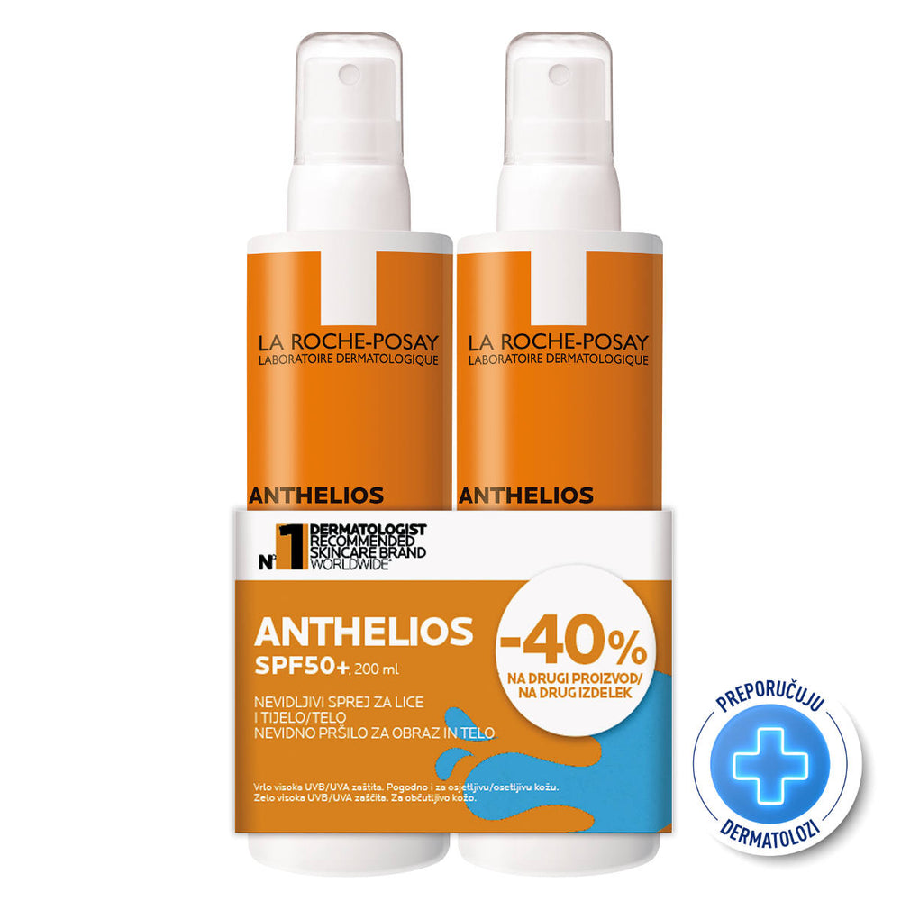 La Roche-Posay ANTHELIOS Nevidljivi sprej za zaštitu od sunca SPF50+ 200 ml PROMO