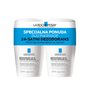 La Roche-Posay 24-satni dezodorans Roll-on 50 ml DUO PACK