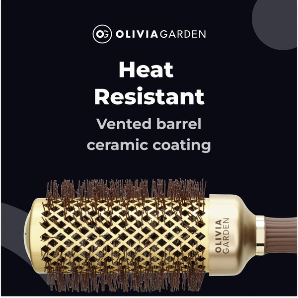 Olivia Garden Expert Blowout Shine Gold & Brown 45mm