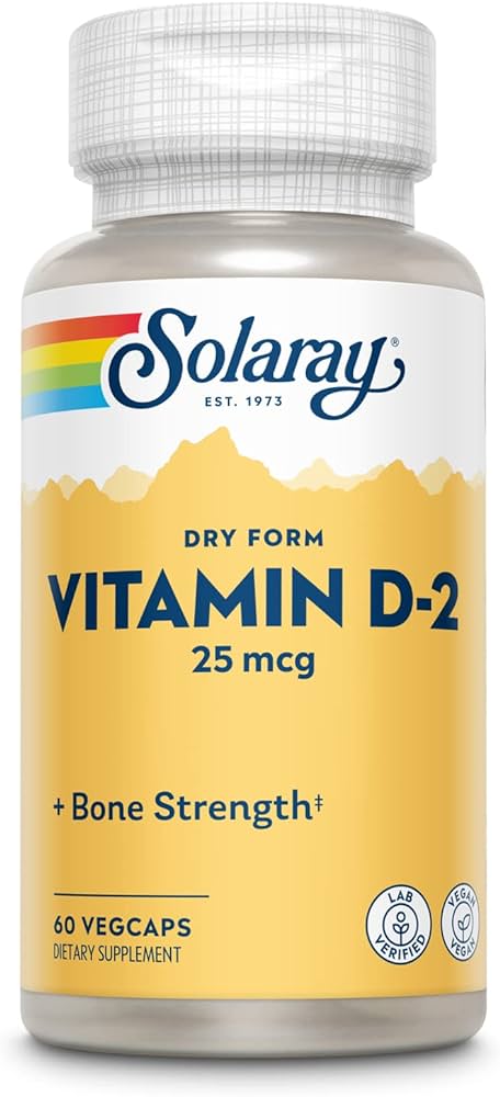 Solaray D-2 1000 IU Dry Form 60 kapsula