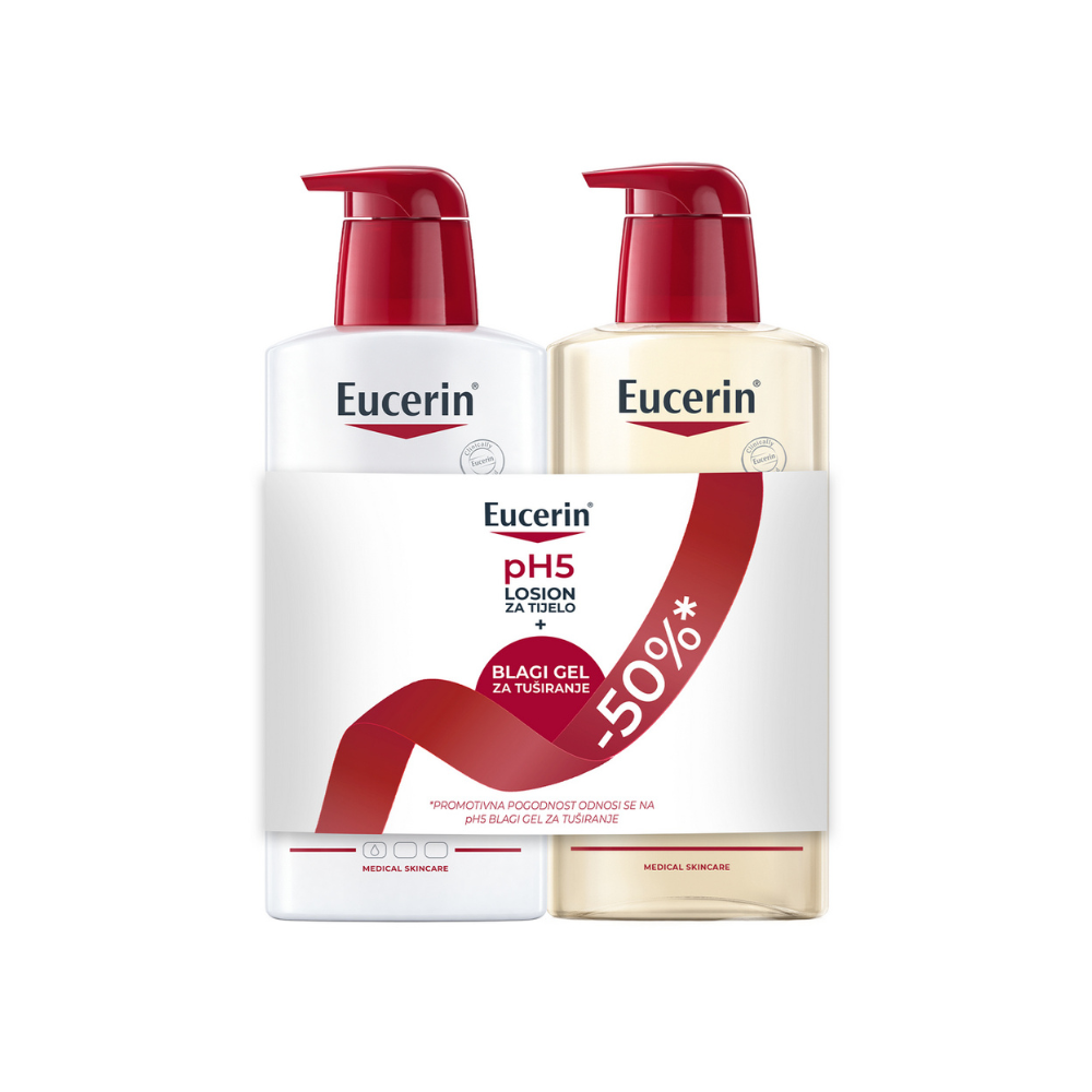 Eucerin pH5 losion za tijelo 400 ml + soft gel za tuširanje 400 ml