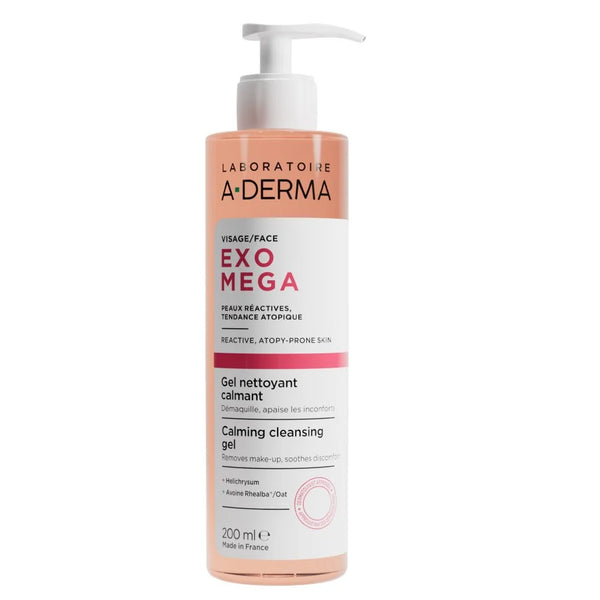 A-Derma Exomega Control umirujući gel za čišćenje lica 200 ml
