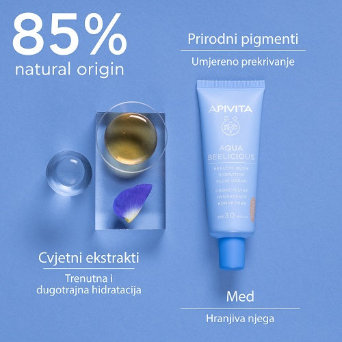 Apivita Aqua Beelicious hidratantna obojena krema SPF 30 40ml