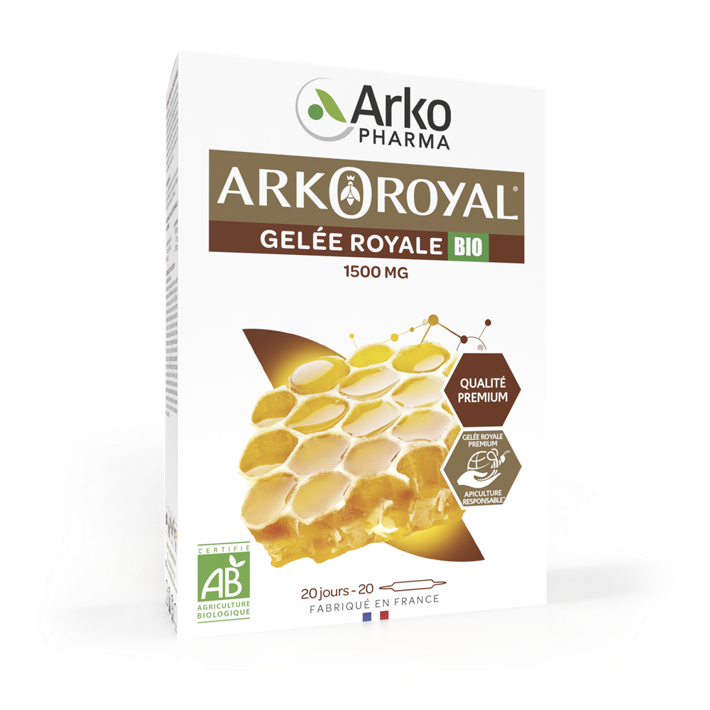 Arkopharma Arkoroyal® Gelée royale BIO 1500 mg ampule 20x10 ml