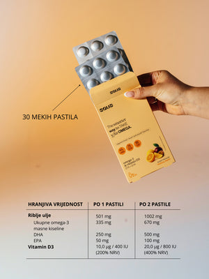 EQUA Omega-3 pastile 30 komada, dodatak prehrani