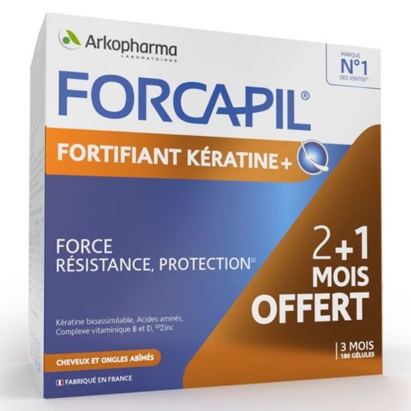 Arkopharma Forcapil Keratine+ 60 kapsula 2+1 GRATIS
