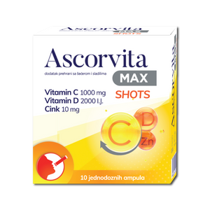 Ascorvita Max Shots ampule 10 kom