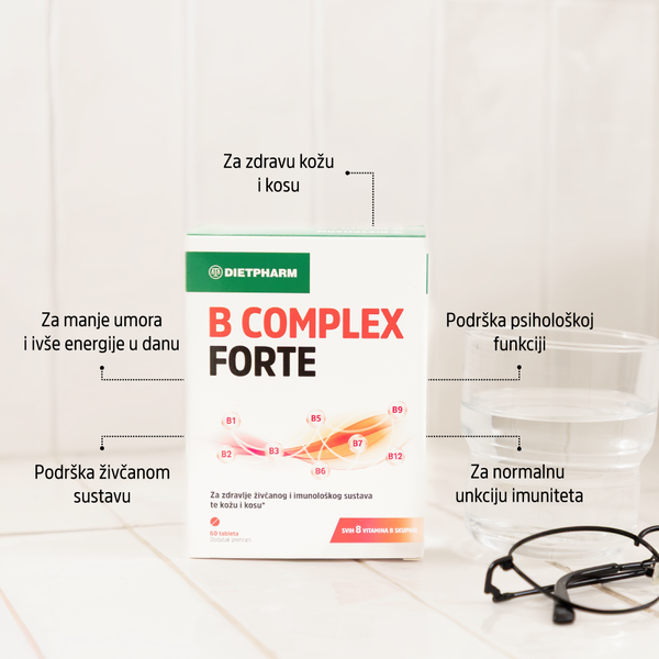 Dietpharm B Complex Forte 60 tableta, dodatak prehrani