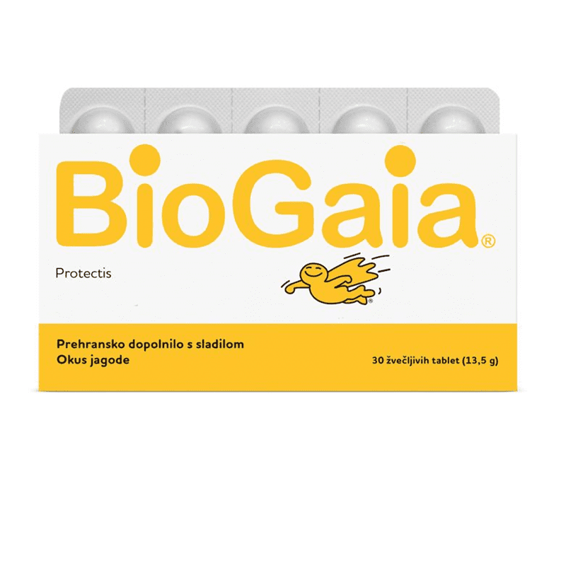 Biogaia tablete za žvakanje jagoda 30 komada