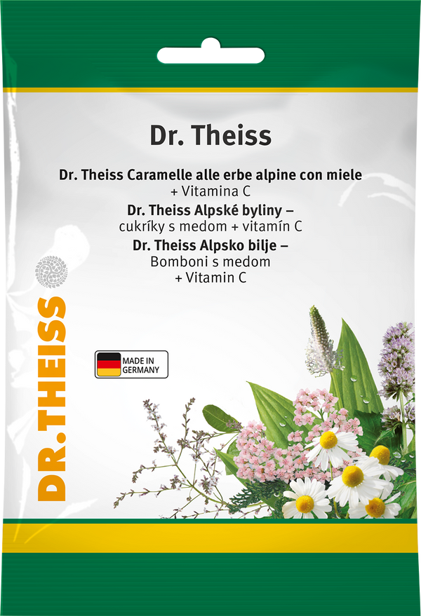 Dr.theiss Alpsko bilje – Bomboni s medom + Vitamin C