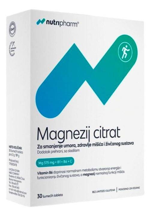 Nutripharm Magnezij citrat šumeće tablete 30 komada