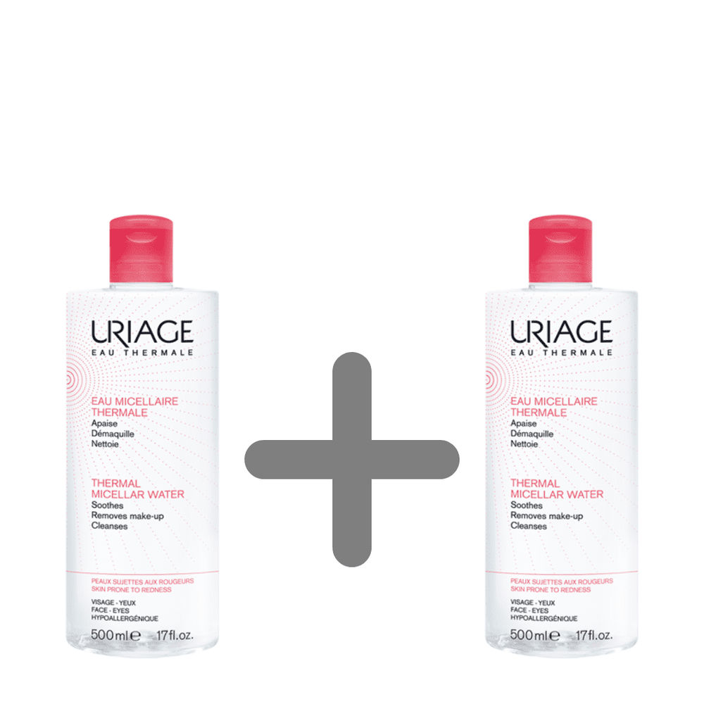 Uriage Micelarna voda za čišćenje osjetljive kože sklone crvenilu 500ml 1+1 GRATIS