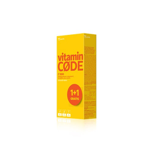 Yasenka Vitamin CODE C 1000 20 šumećih tableta 1+1 GRATIS