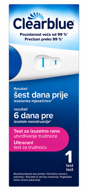 Clearblue test za rano utvrđivanje trudnoće