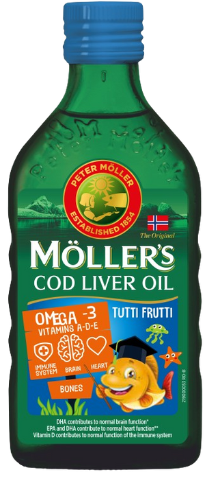 Mollers Omega 3 ulje- Tutti Frutti, 250ml, dodatak prehrani