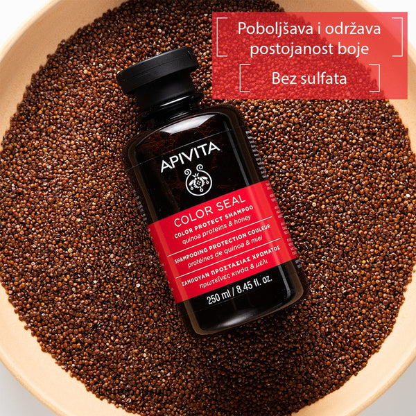 Apivita Šampon za zaštitu boje kose s proteinima kvinoje i medom 250 ml