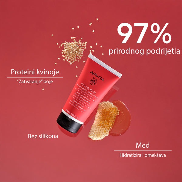 Apivita Regenerator za zaštitu obojene kose s proteinima kvinoje i medom 150 ml