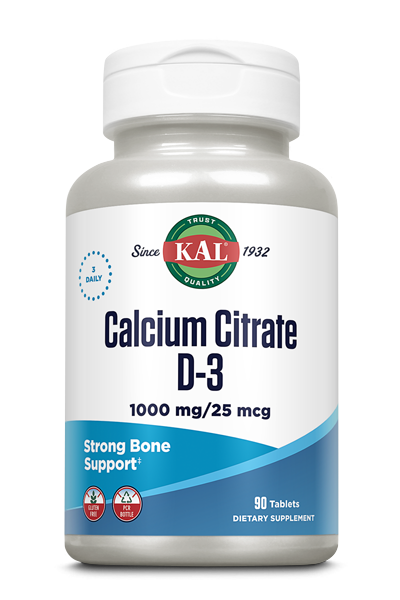 Kal Calcium Citrate D3 1000, 90 tableta
