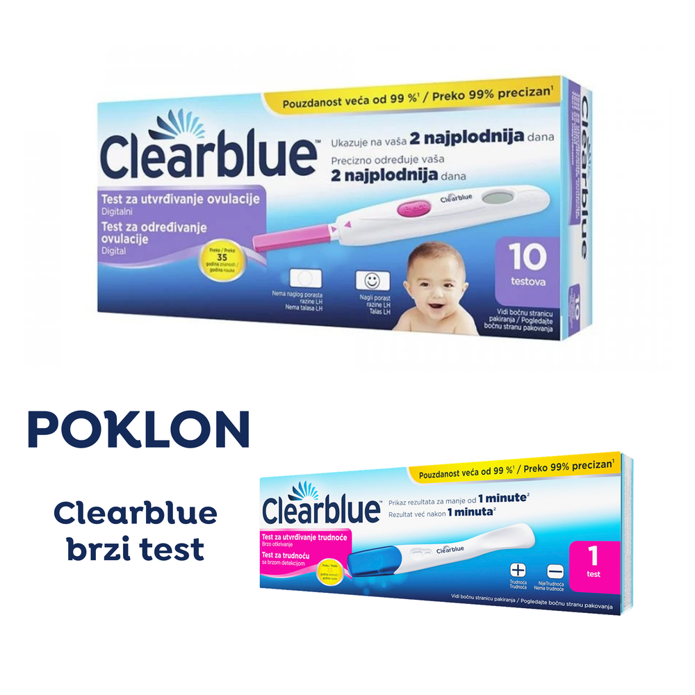 Clearblue Digital test za utvrđivanje ovulacije (POKLON Clearblue brzi test)