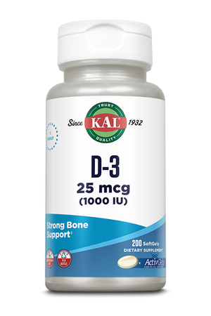 Kal D-3 1000 IU, 200 perli