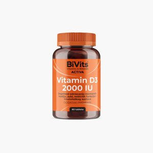 BiVits  Vitamin D3 2000IU 60 tableta, dodatak prehrani