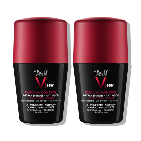Vichy Deo-Duo paket: Roll-on CLINICAL CONTROL dezodorans za muškarce, za kontrolu prekomjernog znojenja do 96h