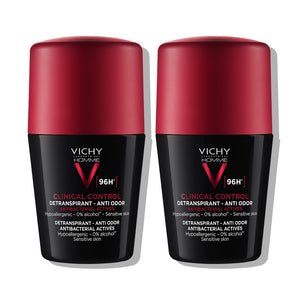 Vichy Deo-Duo paket: Roll-on CLINICAL CONTROL dezodorans za muškarce, za kontrolu prekomjernog znojenja do 96h