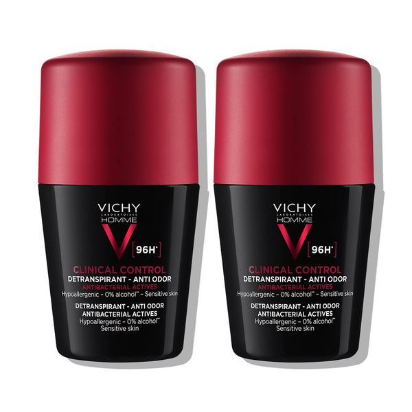 Vichy Deo-Duo paket: Roll-on CLINICAL CONTROL dezodorans za muškarce, za kontrolu prekomjernog znojenja do 96h