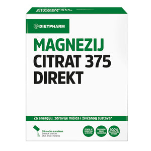 Dietpharm Magnezij Citrat 375 Direkt 20 vrećica