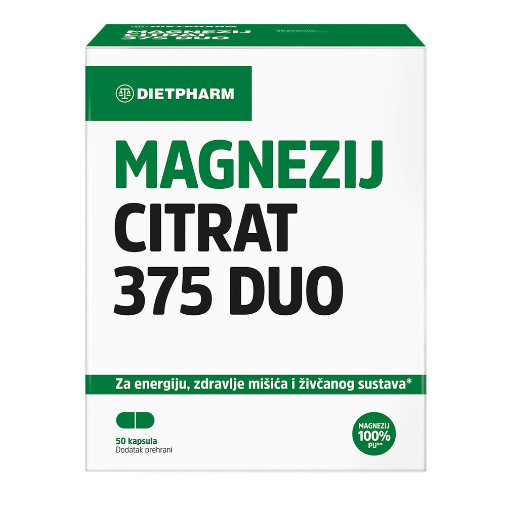 Dietpharm Magnezij Citrat 375 DUO 50 kapsula