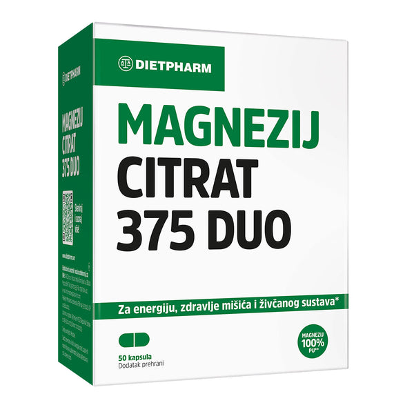 Dietpharm Magnezij Citrat 375 DUO 50 kapsula