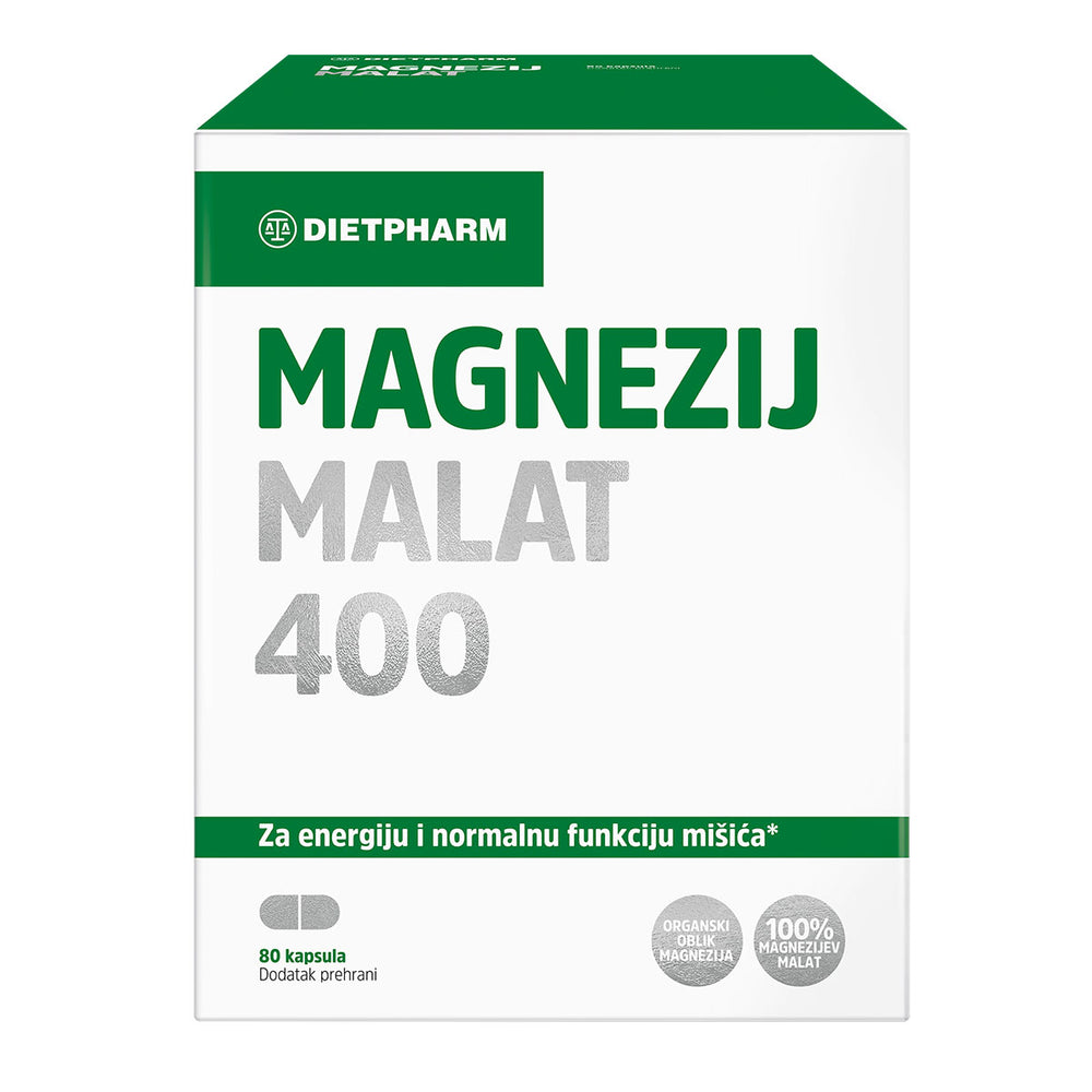 Dietpharm Magnezij Malat 400, 80 kapsula