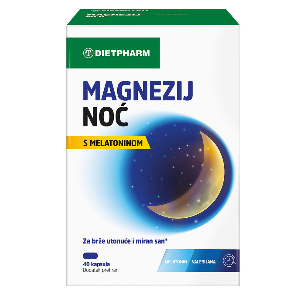 Dietpharm Magnezij Noć 40 kapsula