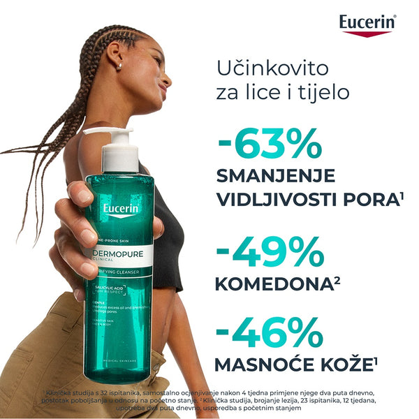 Eucerin DermoPure Clinical gel za čišćenje lica 400 ml