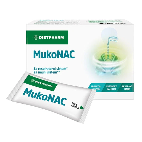 Dietpharm MukoNAC 600 mg 10 vrećica, dodatak prehrani