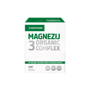Dietpharm Magnezij 3 Organic Complex 60 kapsula, dodatak prehrani