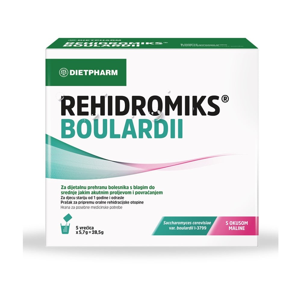 Dietpharm Rehidromiks BOULARDII prašak 5 vrećica, dodatak prehrani