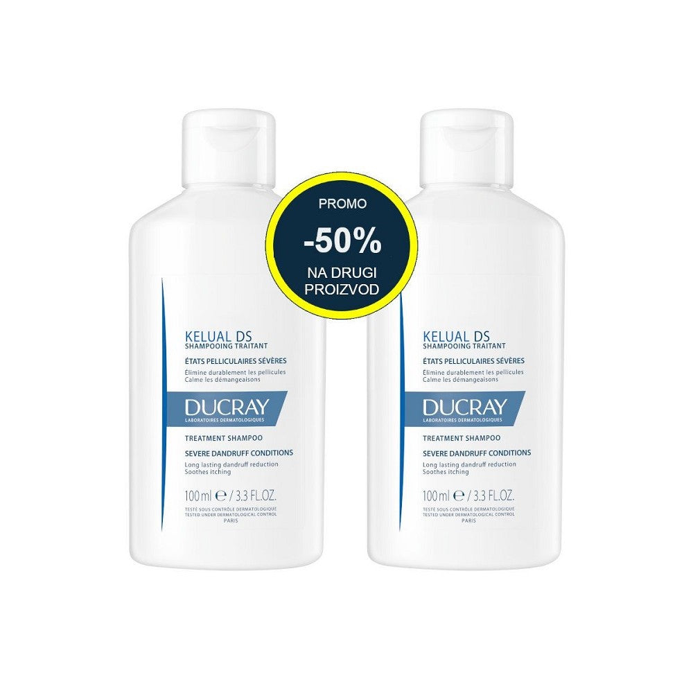 Ducray Kelual DS tretman šampon PROMO 2x100 ml