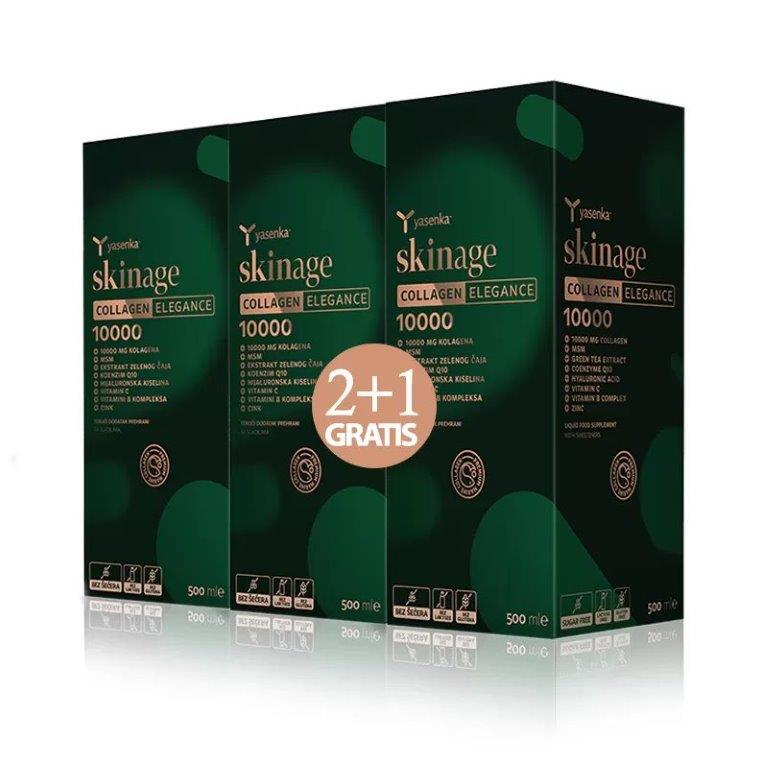 Yasenka skinage Collagen Elegance 10.000, 500 ml 2+1 GRATIS