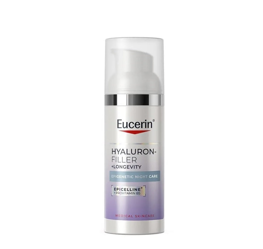 Eucerin Hyaluron-Filler + Longevity Epigenetic noćna krema 50 ml