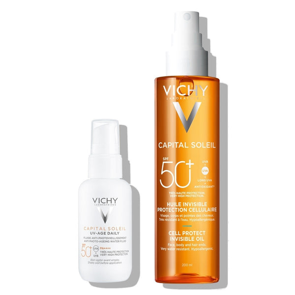 Vichy Capital Soleil Duo za Lice & Tijelo; UVage Daily + Cell Protect ulje