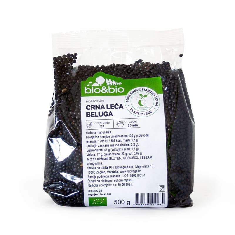 Ekozona Crna leća (beluga) 500g