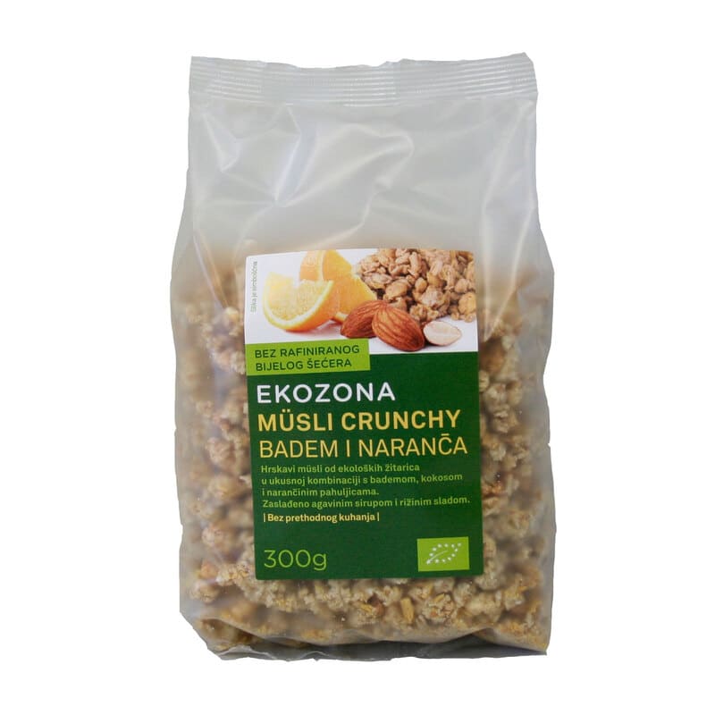 Ekozona Hrskavi musli s bademom i narančom 300g