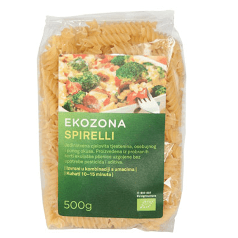 Ekozona Tjestenina durum spirelli 500g