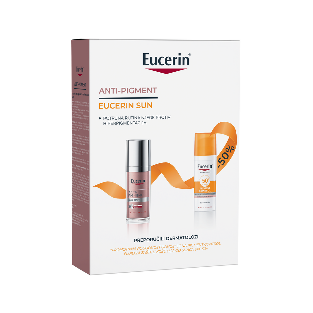 Eucerin Anti Pigment PAKET dvofazni serum + sun pigment control fluid SPF50