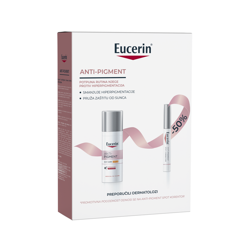 Eucerin Anti Pigment PAKET dnevna krema SPF30 + anti pigment spot korektor