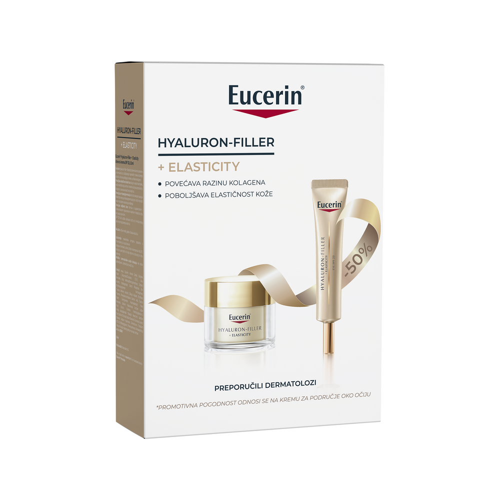 Eucerin Hyaluron-Filler Elasticity PAKET dnevna krema SPF30 + krema za područje oko očiju SPF20