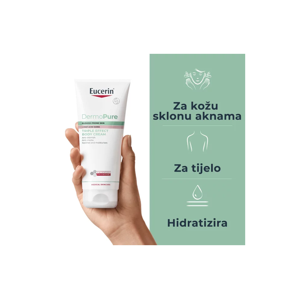 Eucerin DermoPure Clinical krema za tijelo s trostrukim djelovanjem 200 ml