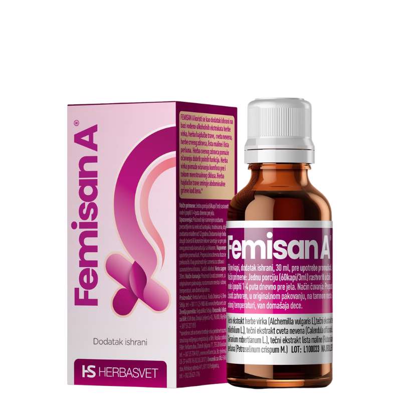Femisan A biljne kapi 30 ml